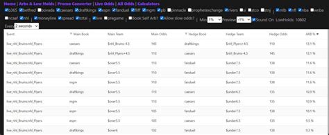 live arb betting tool